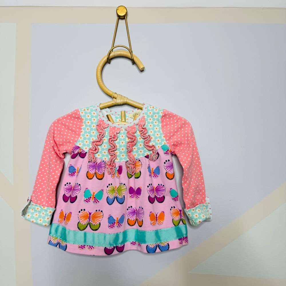 Colorful Matilda Jane Butterfly Long Sleeve Dress